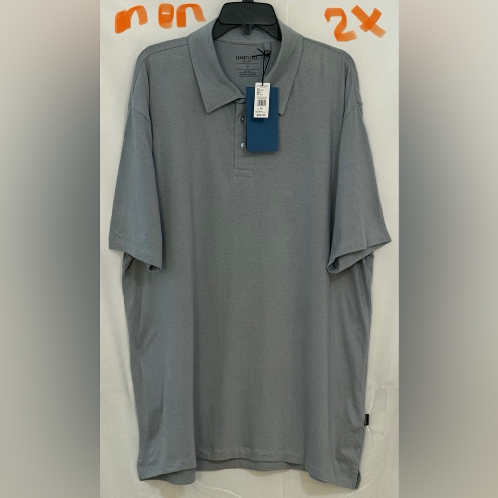 Kenneth Cole Gray Polo Shirt with Classic Fit